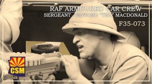 Copper State Models F35073 - 1:35 RAF Armoured Car Crew Sergeant Edward Ted MacDonald