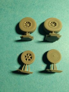 Fly ARTA010 - 1:72 F7F Tigercat Set Wheels with Tread 3D Print