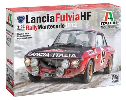 Go to product Italeri 3670 - 1:24 Lancia Fulvia HF Rally Montecarlo 1972
