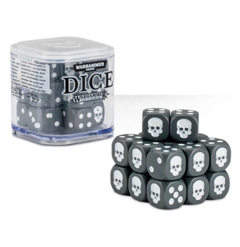 Go to product GW 65-36 Citadel - Set of 6 grey 12 mm dice for battle and board games