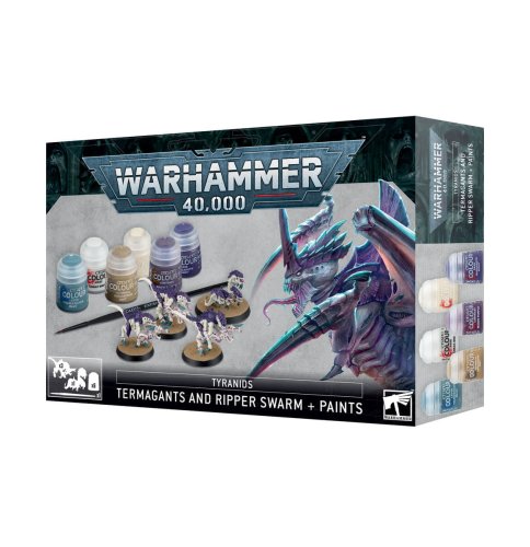 Go to product GW 60-13 Warhammer 40k - Tyranids: Termagants and Ripper Swarm with paints