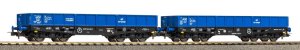 PIKO 28313 H0 - Set of 2 low-sided freight cars type 401Zb, PKP Cargo, ep.VI