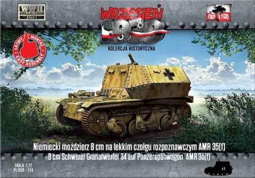 Go to product First To Fight 124 - September 1939 - 1:72 German 8 cm mortar on AMR 35 light reconnaissance tank