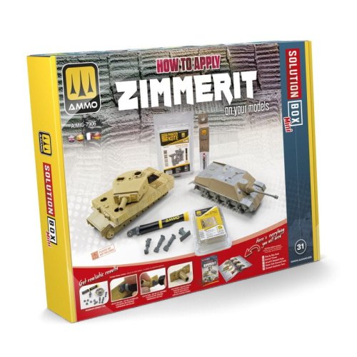 Go to product Ammo Mig 7906 - Solution Box: Zimmerit Application Set