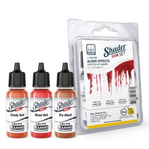 Ammo Mig 7331 - Matt Shader Blood Effects paint set