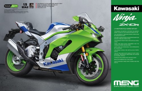 Go to product Meng Model MT007 - 1:9 Kawasaki Ninja ZX-10R
