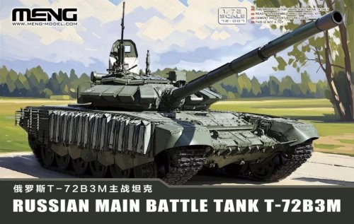 Go to product Meng Model 72007 - 1:72 T-72B3M Russian Main Battle Tank