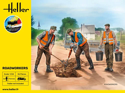Go to product Heller 58754 - 1:24 Road Workers figures with paints