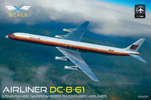 Go to product X-Scale 144010 - 1:144 Airliner DC-8-61 Long Range Narrow Body Passenger Airliner