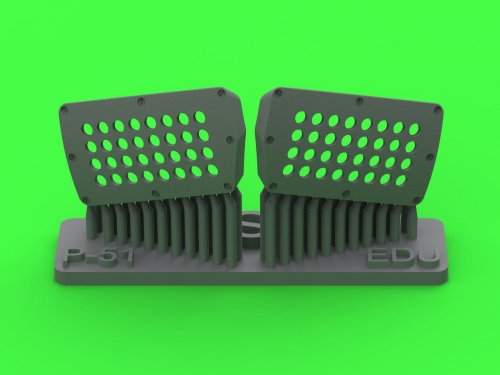 Go to product Master AM-48-186 - 1:48 P-51 Mustang - carburator air filter cover - standard holed type