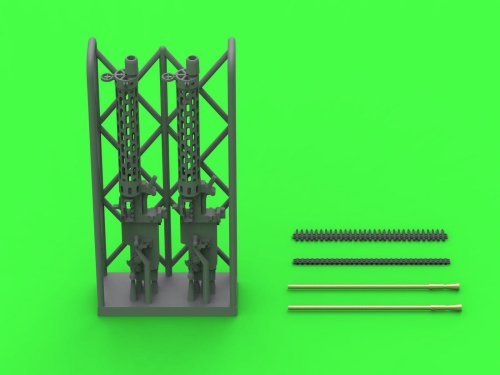 Go to product Master AM-48-183 - 1:48 German WW I machine gun Spandau LMG 08/15 (2 pcs) - with short charging handle
