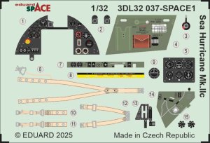 Eduard 3DL32037 - 1:32 Sea Hurricane Mk.IIc Space 3D Decals