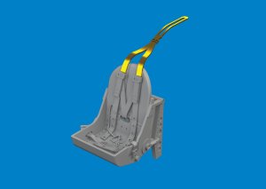 Eduard 672426 - 1:72 Spitfire Mk.I/II/V bakelite seat w/ integral belts Print 3D