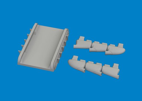 Go to product Eduard 672423 - 1:72 Spitfire Mk.I/II/V three-stacks exhaust rounded Print 3D