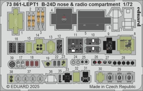 Go to product Eduard 73861 - 1:72 B-24D nose & radio compartment