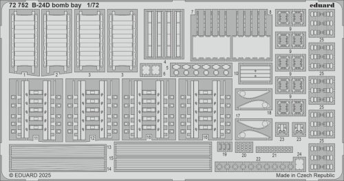 Go to product Eduard 72752 - 1:72 B-24D bomb bay