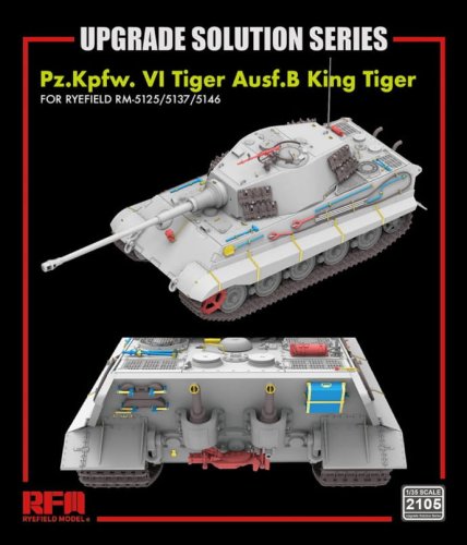 Go to product Rye Field Model 2105 - 1:35 Pz.Kpfw. VI Tiger Ausf. B King Tiger - Upgrade Solution for Rye Field Model 5125/37/46