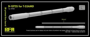 Rye Field Model 2102 - 1:35 D-10T2S 100 mm L/53,5 for T-55AMD 3D Printed Gun Barrel