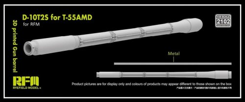 Go to product Rye Field Model 2102 - 1:35 D-10T2S 100 mm L/53,5 for T-55AMD 3D Printed Gun Barrel