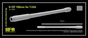 Rye Field Model 2101 - 1:35 D-10T2S 100 mm L/53,5 for T-55A 3D Printed Gun Barrel