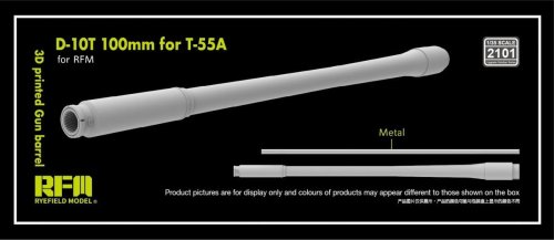 Go to product Rye Field Model 2101 - 1:35 D-10T2S 100 mm L/53,5 for T-55A 3D Printed Gun Barrel