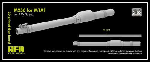 Go to product Rye Field Model 2100 - 1:35 M256 120 mm L/44 for M1A1/A2 3D Printed Gun Barrel