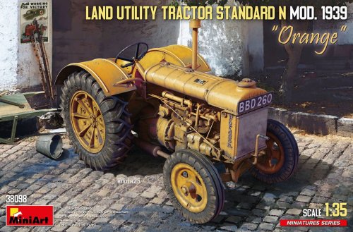 Go to product Miniart 38098 - 1:35 Land Utility Tractor Standard N Orange Mod. 1939