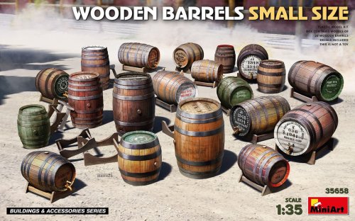 Go to product Miniart 35658 - 1:35 Wooden Barrels Small Size