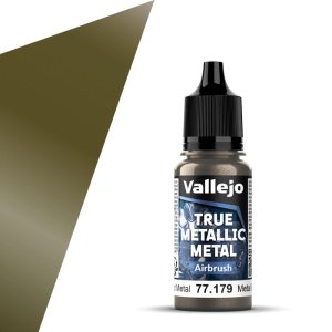 Vallejo 77179 - True Metallic Metal 179 Aged Metal Airbrush acrylic paint 18 ml