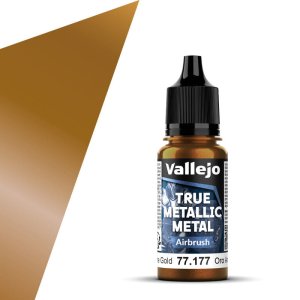 Vallejo 77177 - True Metallic Metal 177 Arcane Gold Airbrush acrylic paint 18 ml