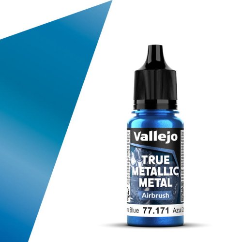 Go to product Vallejo 77171 - True Metallic Metal 171 Sapphire Blue Airbrush acrylic paint 18 ml
