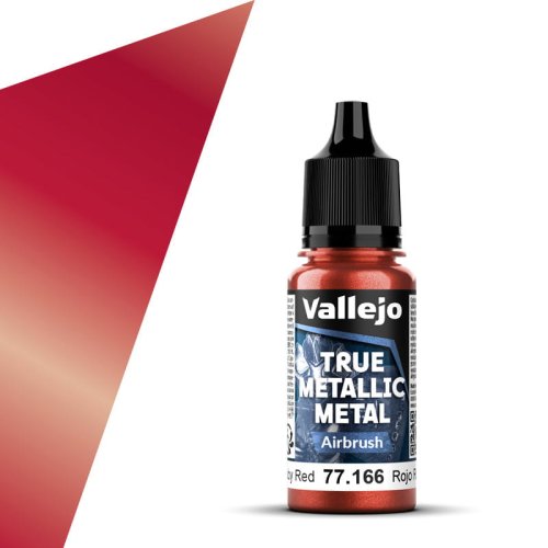 Go to product Vallejo 77166 - True Metallic Metal 166 Ruby Red Airbrush acrylic paint 18 ml