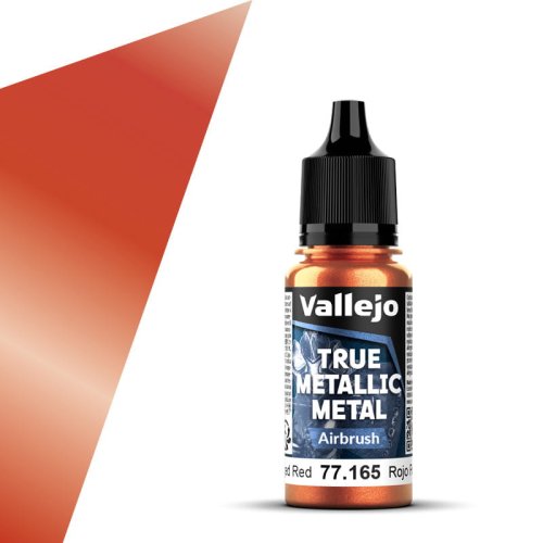 Go to product Vallejo 77165 - True Metallic Metal 165 Forged Red Airbrush acrylic paint 18 ml