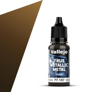 Vallejo 77157 - True Metallic Metal 157 Arcane Gold Shade acrylic paint 18 ml