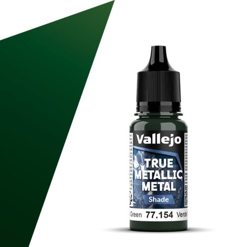 Go to product Vallejo 77154 - True Metallic Metal 154 Dusken Green Shade acrylic paint 18 ml