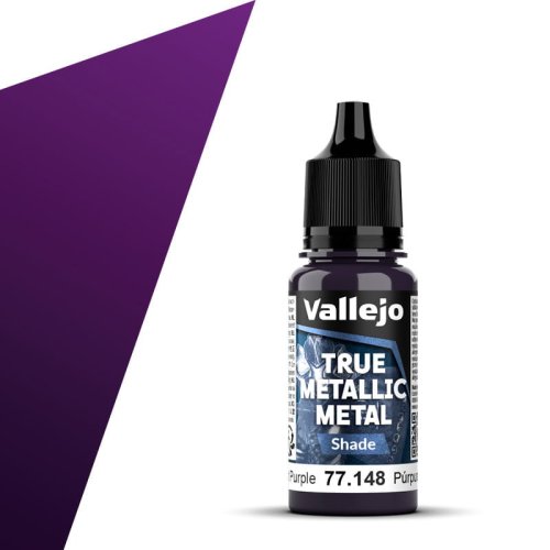 Go to product Vallejo 77148 - True Metallic Metal 148 Amethyst Purple Shade acrylic paint 18 ml