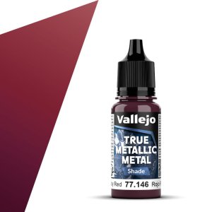 Vallejo 77146 - True Metallic Metal 146 Ruby Red Shade acrylic paint 18 ml