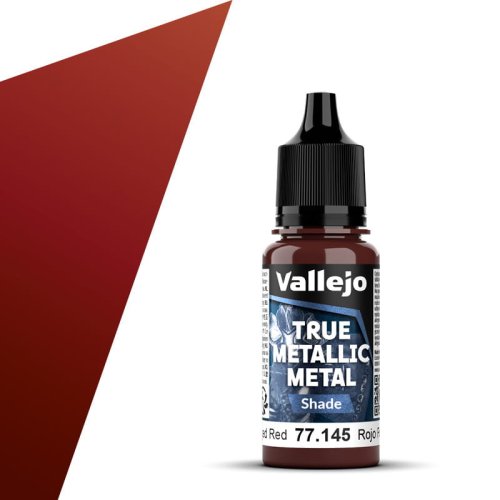Go to product Vallejo 77145 - True Metallic Metal 145 Forged Red Shade acrylic paint 18 ml