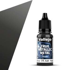 Vallejo 77141 - True Metallic Metal 141 Sterling Silver Shade acrylic paint 18 ml