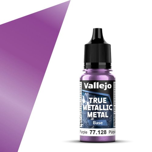 Go to product Vallejo 77128 - True Metallic Metal 128 Amethyst Purple Base acrylic paint 18 ml