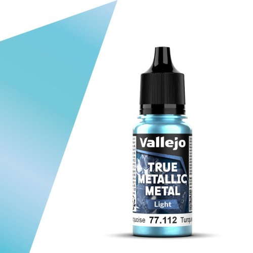 Go to product Vallejo 77112 - True Metallic Metal 112 Hydra Turquoise Light acrylic paint 18 ml