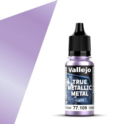 Go to product Vallejo 77109 - True Metallic Metal 109 Celestial Violet Light acrylic paint 18 ml