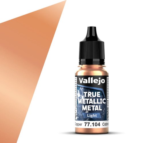Go to product Vallejo 77104 - True Metallic Metal 104 Ancient Copper Light acrylic paint 18 ml