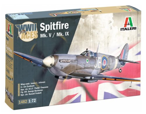 Go to product Italeri 1482 - 1:72 Spitfire Mk.V / Mk.IX WWII Aces