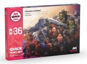 AK Interactive 17601 - Quick Gen paint set 36 Colors