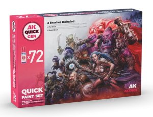 AK Interactive 17602 - Quick Gen paint set 72 Colors