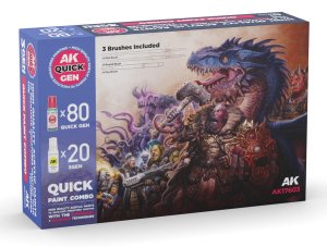 AK Interactive 17603 - Quick & 3Gen paint combo set 100 Colors