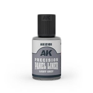 AK Interactive 12101 - Precision Panel Liner Light Grey 30 ml