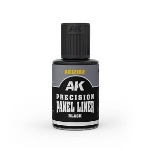 AK Interactive 12102 - Precision Panel Liner Black 30 ml