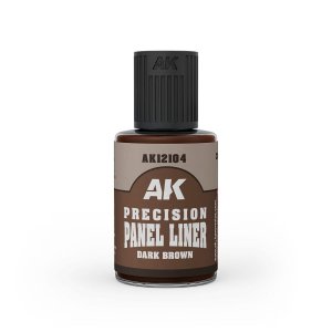 AK Interactive 12104 - Precision Panel Liner Dark Brown 30 ml
